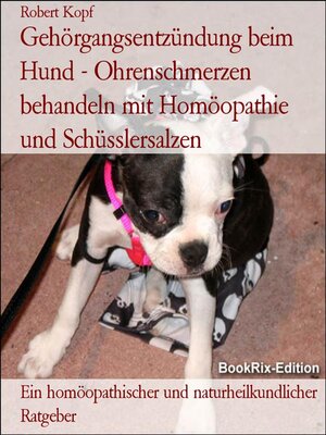 cover image of Gehörgangsentzündung beim Hund--Ohrenschmerzen behandeln mit Homöopathie und Schüsslersalzen